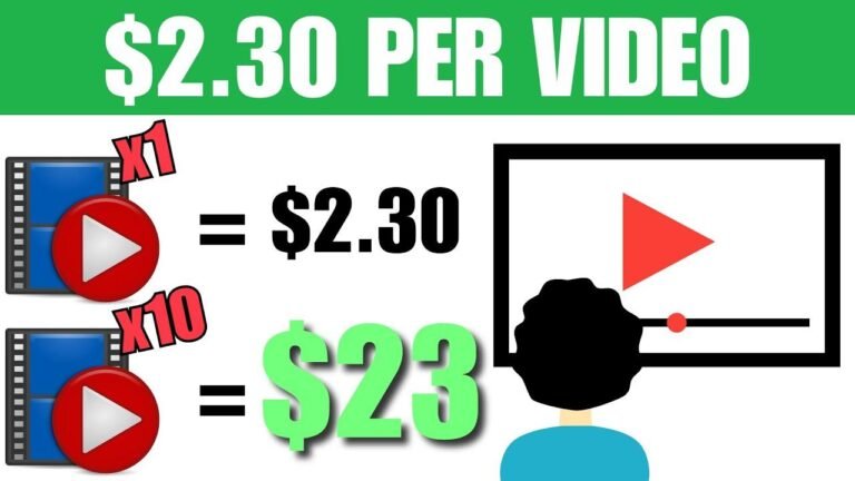 Watch videos and earn $2.30 each (100% free) | Make money online in 2024