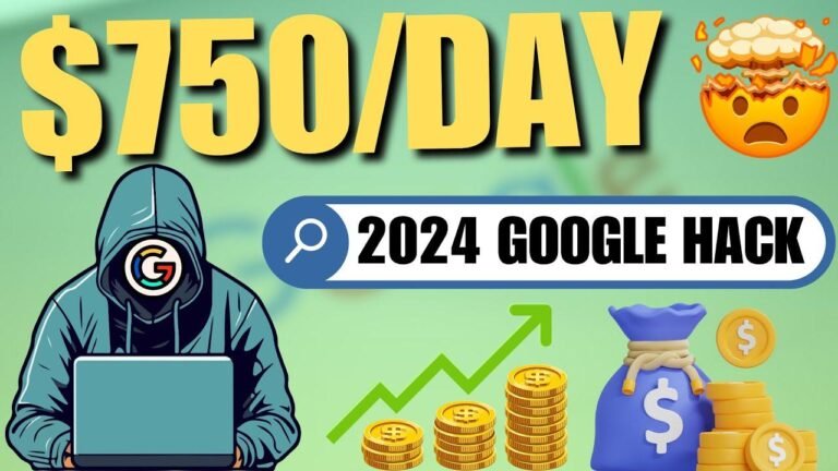Earn $750 a Day with the Latest 2024 Google Technique! (5 Methods to Make Money Online in 2024)