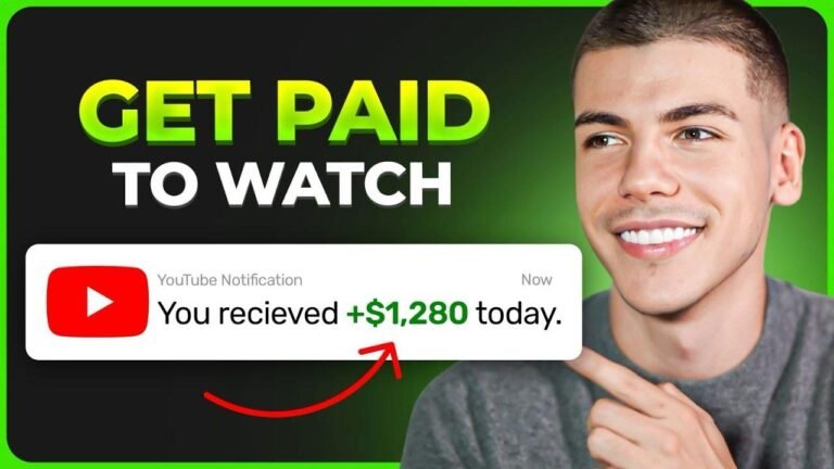 Make $700 by simply watching YouTube videos for free. Learn how to make money online in 2024!